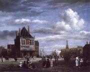 Jacob van Ruisdael, The Dam with the weigh house at Amsterdam
